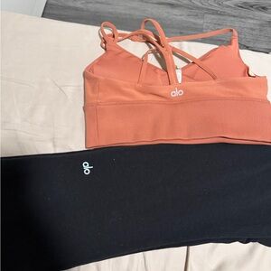 Alo spots bra and boot cut leggings